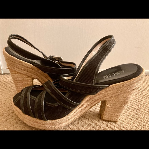 Michael-Michael Kors Strappy Black Sandals - Picture 2 of 3